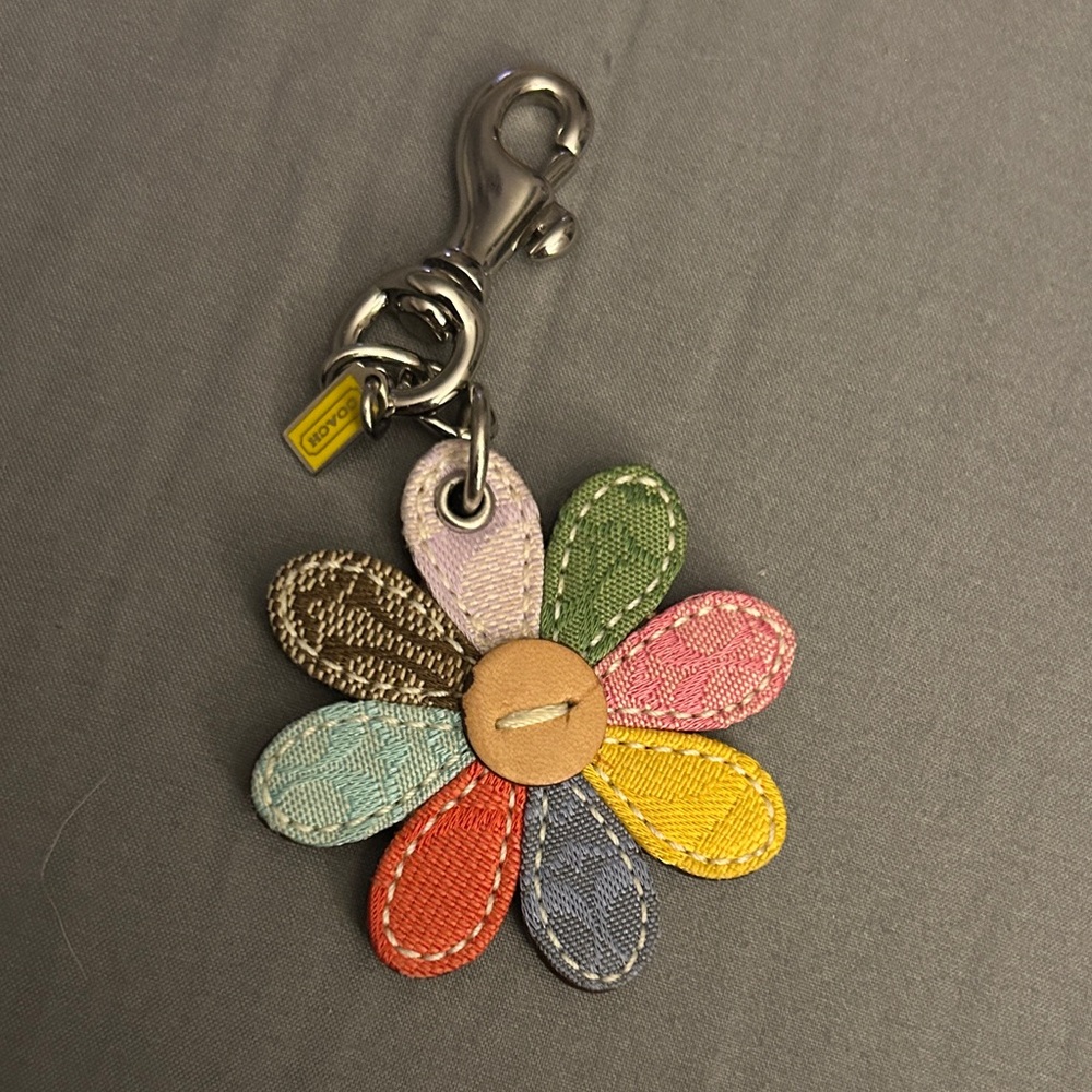 Coach Floral Multicolor Key Holder